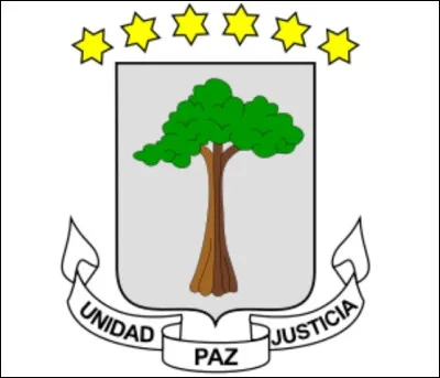 Sur le drapeau de quel pays d'Afrique centrale peut-on voir ces armoiries qui représentent un kapokier ?