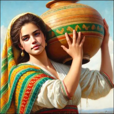 Comment est la femme qualifiée de "cruche" ?