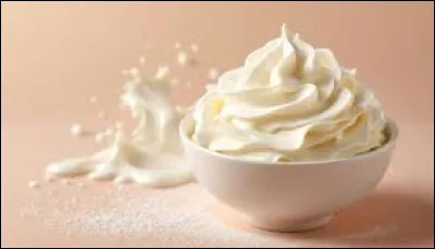 À quoi correspond la crème chantilly ?