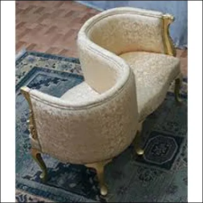 Comment s'appelle ce double fauteuil en forme de S ?