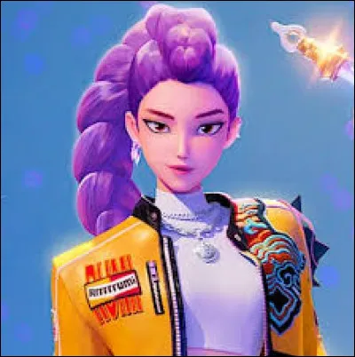 Comment s'appelle cette chasseresse aux cheveux violets ?