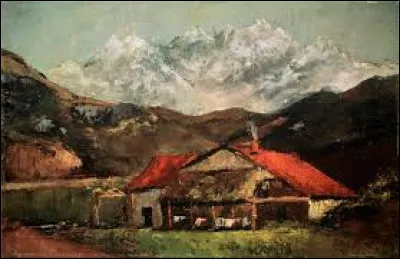 Vers 1874, quel réaliste a réalisé cette toile nommée ''Une Cabane dans la montagne'' ?