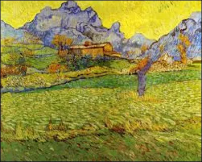 Réalisé en 1889, ''Une Prairie à la montagne : Le Mas de Saint-Paul'' est une toile postimpressionniste. Quel peintre a réalisé ce paysage ?