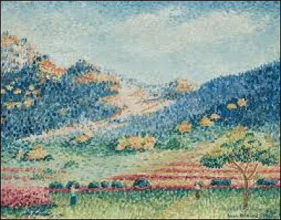 Et on clôt notre promenade picturale en cherchant un pointilliste. Vers 1909, quel artiste a réalisé cette peinture intitulée ''Paysage avec les petites montagnes mauresques'' ?