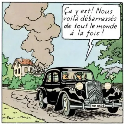 Dans quel album d'Hergé admire-t-on cette belle traction Citroën ?