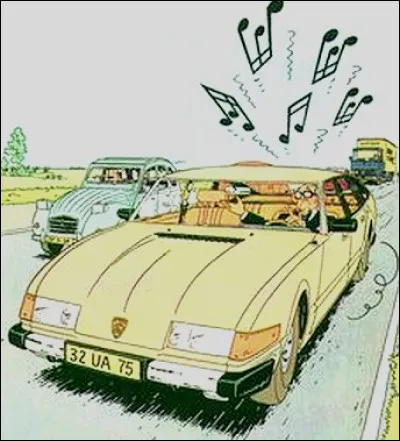 Quelle auto conduit Léon-la-terreur dans la BD de Van Den Boogaard ?