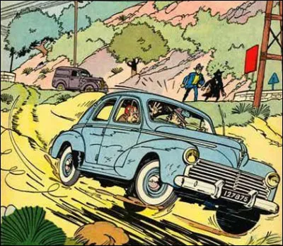 Dans l'album de Marc Jaguar intitulé "Le Lac de l'homme-mort" quelle est cette voiture dessinée par Maurice Tillieux ?