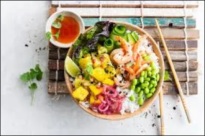 Dans quelle cuisine est né le "poke bowl" ?