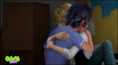 De quelle couleur est le Magical Charm que sort de son yoyo et offre Ladybug au sculpteur, une fois celui-ci désakumatisé et libéré du mal ?