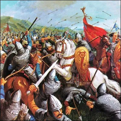 Quelle broderie, également appelée toilette de la Saint-Jean, représente entre autres la bataille de Hastings ?