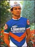 Professionnel de 1975  1984, ce coureur a remport lui aussi trois fois le classement du meilleur grimpeur sur le Giro...