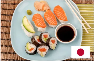 De quel pays sont originaires les sushis ?