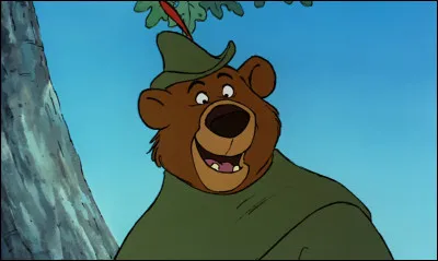 Qui est ce compagnon de Robin des Bois qui prend les traits d'un ours dans le film d'animation produit par Disney ?