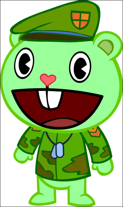 De quelle série danimation, totalement déconseillée aux enfants, provient lours Flippy ?