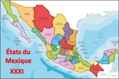 De combien d'États, le Mexique se compose-t-il ?