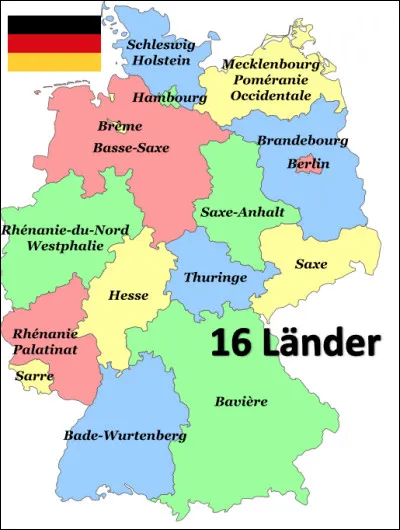De combien de Länder, l'Allemagne se compose-t-elle ?