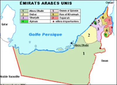 De combien d'émirats, les Émirats arabes unis se composent-t-ils ?