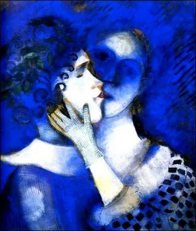 Quel peintre a réalisé en 1941, ce tableau intitulé "Blue Lovers" ?