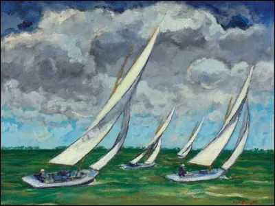 Qui a peint en 1930, cette toile intitulée "Régate" ?