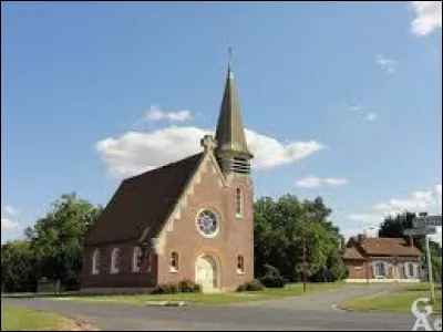 Voici l'église Saint-Quentin, à Gibercourt. Petit village Axonais de 36 habitants, il se situe dans l'ex région ...