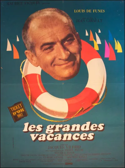 Quelle actrice joue le rôle de la femme de Louis de Funès dans le film "Les Grandes vacances" ?