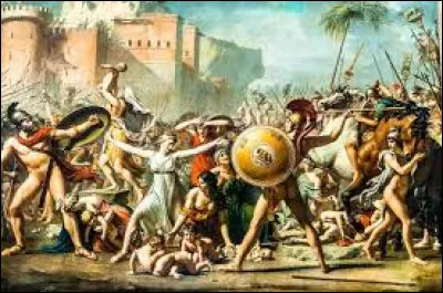 Un peu de peinture pour faire plaisir à une quizeuse : "Les Sabines" de David, il ne s'agit pas de l'enlèvement comme l'a peint Poussin un siècle plus tôt mais de la guerre entre Romains et Sabins avec les femmes sabines intervenant entre les belligérants.
Où se trouve le pays des Sabins ?