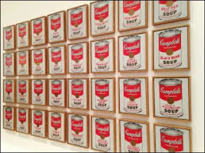 &Agrave; quel artiste doit-on cette oeuvre intitul&eacute;e "Campbell's Soup Cans" ?