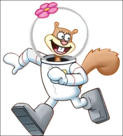 Avec quel héros de dessin animé Sandy Cheeks, lécureuil scientifique, est-elle amie ?