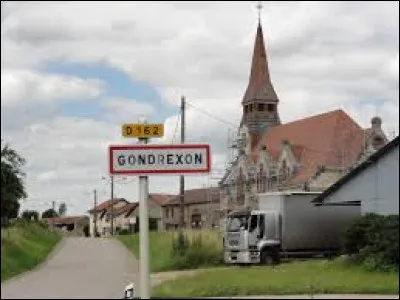 Nous sommes maintenant en Lorraine, à l'entrée de Gondrexon. Petit village du Lunévillois de 32 habitants, sur les bords du ruisseau d'Albe, il se situe dans le département ...