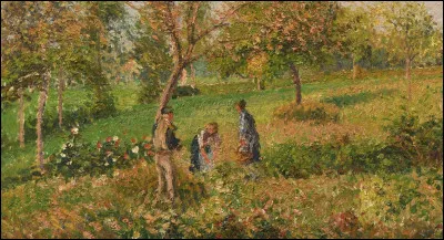 Qui a peint "Dans le pré en automne à Eragny" ?