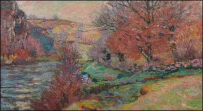 Qui a peint "Fin d'automne à Crozant, bord de la Creuse" ?