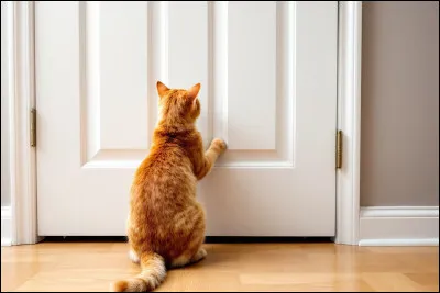 S'ils miaulent devant une porte, qu'est-ce que ça veut dire ?