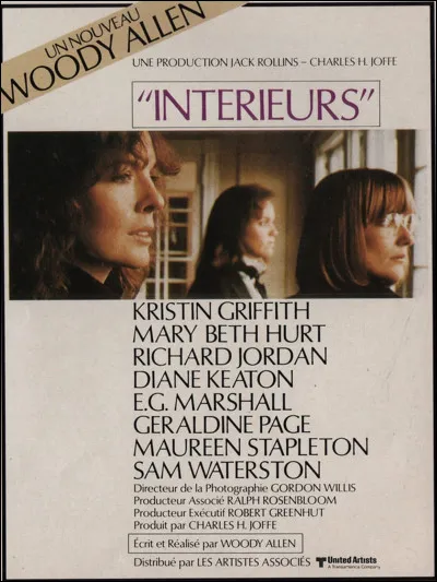 Le film intitulé "Intérieurs" est sorti en...