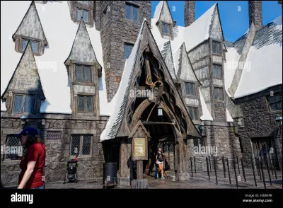 Grâce à notre carte (qui est bien pratique), nous avons réussi à nous faufiler dans un passage secret vers Pré-Haut-Lard !
Et si nous allions boire une petite biérraubeurre ?
"La ____ taverne du village est incontestablement" Les Trois Balais ! "