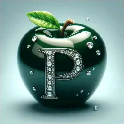 P comme Pomme : laquelle de ces pommes est de couleur verte ?