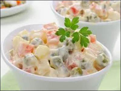 Lucien Olivier, né en 1838 à Moscou est connu pour avoir créé la célèbre recette de "salade Olivier", dite aussi :