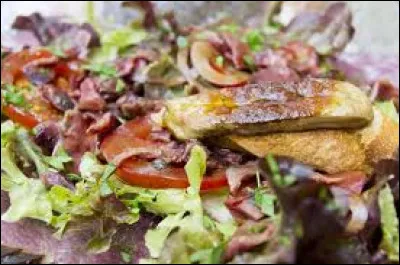 Dans laquelle de ces salades les gésiers confits et le magret de canard occupent une place de choix ?