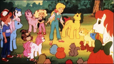 De quelle franchise de jouets et de dessins animés de petits poneys colorés provient cette image ?