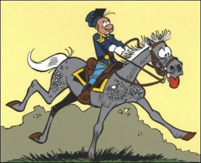 Dans quelle bande dessinée belge retrouve-t-on Arabesque, la jument bien-aimée du caporal Blutch ?