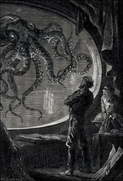 Dans quel roman d'aventure l'équipage du Nautilus croise-t-il un calmar géant ?