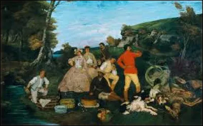 Datant de 1858, ''Le Repas de chasse'' ou ''L'Hallali du chevreuil'' est l'uvre du réaliste...