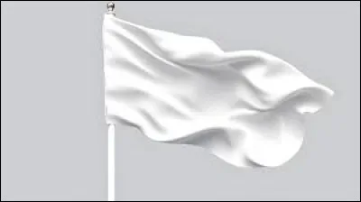 En période de guerre, quelle est la signification d'un drapeau blanc brandi ?