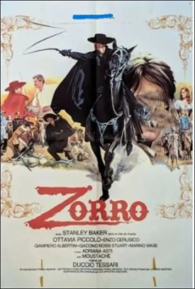 Dans le film "Zorro" de Duccio Tessari sorti en 1975, quel acteur tient le r&ocirc;le de Zorro et de Don Diego ?