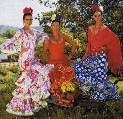 De quelle ville provient la robe flamenco ?