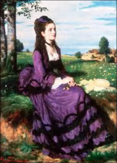 En quelle année le peintre Pál Szinyei Merse a-t-il réalisé le tableau intitulé "La Dame en violet" ?