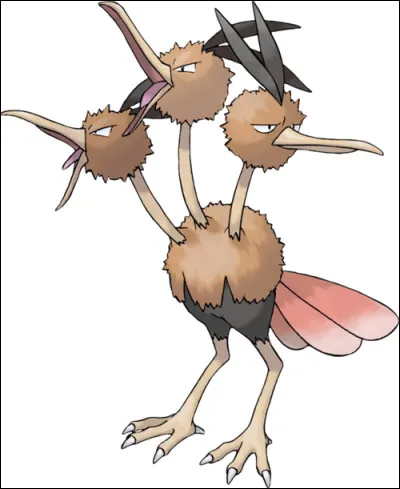 Laquelle des têtes de Dodrio contrôle le corps ?