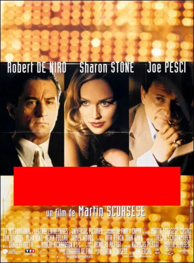 En dessous des visages de Robert De Niro, Sharon Stone et Joe Pesci, que doit-on voir ?