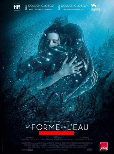 Juste en dessous du titre du film, c'est ... qui est masqué.