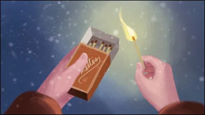 Elle s'assit contre un mur et ___ un petit paquet d'allumettes de la poche de son tablier.