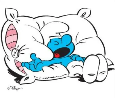 Voici le Schtroumpf paresseux, qui passe son temps à dormir ou à bâiller en traînant son oreiller. Qui est le créateur des "Schtroumpfs" ?